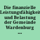 Die finanzielle Leistungsfähigkeit und Belastung der Gemeinde Wardenburg im Hinblick auf die Erfüllung ihrer gesetzlichen Verpflichtungen.