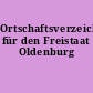 Ortschaftsverzeichnis für den Freistaat Oldenburg