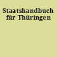 Staatshandbuch für Thüringen