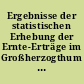 Ergebnisse der statistischen Erhebung der Ernte-Erträge im Großherzogthum Mecklenburg-Schwerin im Jahre 1879