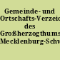 Gemeinde- und Ortschafts-Verzeichnis des Großherzogthums Mecklenburg-Schwerin