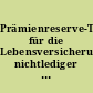 Prämienreserve-Tafel für die Lebensversicherung nichtlediger Männer in Mecklenburg-Schwerin