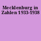 Mecklenburg in Zahlen 1933-1938