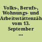 Volks-, Berufs-, Wohnungs- und Arbeitsstättenzählung vom 13. September 1950 / Reihe Volkszählung