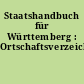 Staatshandbuch für Württemberg : Ortschaftsverzeichnis