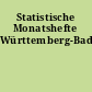 Statistische Monatshefte Württemberg-Baden