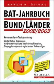 BAT-Jahrbuch 2002/2003 Bund/Länder : Kommentierte Textsammlung