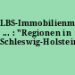 LBS-Immobilienmarktatlas ... : "Regionen in Schleswig-Holstein"