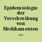 Epidemiologie der Verschreibung von Medikamenten in Hamburg : eine deskriptive Analyse unter besonderer Berücksichtigung der Verordnungen von Benzodiazepinen