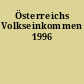 Österreichs Volkseinkommen 1996
