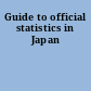 Guide to official statistics in Japan