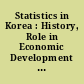 Statistics in Korea : History, Role in Economic Development and Current Statistical System