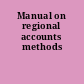 Manual on regional accounts methods