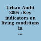 Urban Audit 2005 : Key indicators on living conditions in European cities