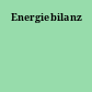 Energiebilanz