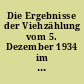 Die Ergebnisse der Viehzählung vom 5. Dezember 1934 im hamburgischen Staate