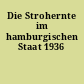 Die Strohernte im hamburgischen Staat 1936
