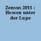 Zensus 2011 : Hessen unter der Lupe