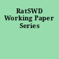 RatSWD Working Paper Series