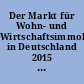 Der Markt für Wohn- und Wirtschaftsimmobilien in Deutschland 2015 : Ergebnisse des BBSR-Expertenpanel Immobilienmarkt Nr. 15 (2. Hj. 2015)