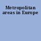 Metropolitan areas in Europe