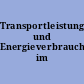 Transportleistungen und Energieverbrauch im Straßenverkehr