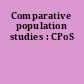 Comparative population studies : CPoS