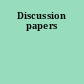 Discussion papers