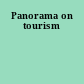 Panorama on tourism