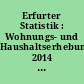 Erfurter Statistik : Wohnungs- und Haushaltserhebung 2014 : Auswertung der Wohnungs- und Haushaltserhebung 2014