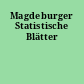 Magdeburger Statistische Blätter