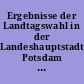 Ergebnisse der Landtagswahl in der Landeshauptstadt Potsdam am 14. September 2014