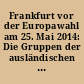 Frankfurt vor der Europawahl am 25. Mai 2014: Die Gruppen der ausländischen EU-Staatsangehörigen ist seit 2009 stark gewachsen