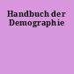 Handbuch der Demographie