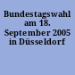 Bundestagswahl am 18. September 2005 in Düsseldorf