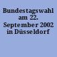 Bundestagswahl am 22. September 2002 in Düsseldorf
