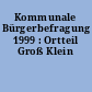 Kommunale Bürgerbefragung 1999 : Ortteil Groß Klein