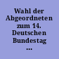 Wahl der Abgeordneten zum 14. Deutschen Bundestag am 27. September 1998 in Freiburg
