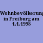 Wohnbevölkerung in Freiburg am 1.1.1998