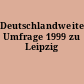 Deutschlandweite Umfrage 1999 zu Leipzig
