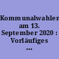Kommunalwahlen am 13. September 2020 : Vorläufiges Ergebnis und Analyse der Kommunalwahlen in Oberhausen