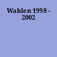 Wahlen 1998 - 2002