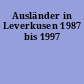 Ausländer in Leverkusen 1987 bis 1997