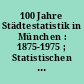 100 Jahre Städtestatistik in München : 1875-1975 ; Statistischen Handbuch der Landeshauptstadt München