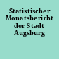Statistischer Monatsbericht der Stadt Augsburg