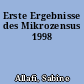 Erste Ergebnisse des Mikrozensus 1998