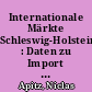 Internationale Märkte Schleswig-Holstein : Daten zu Import und Export