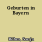 Geburten in Bayern