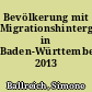 Bevölkerung mit Migrationshintergrund in Baden-Württemberg 2013