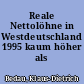 Reale Nettolöhne in Westdeutschland 1995 kaum höher als 1980